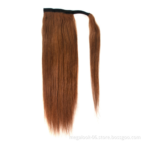 Wholesale  Ponytail Hair #613 #30 #4 Natural Drawstring Ponytails in Hairpiece Ponytail for Black women